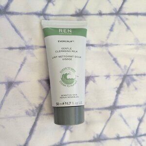 🌸 REN Clean Skincare Evercalm Gentle Cleansing Milk NIB 1.7oz Travel Size
